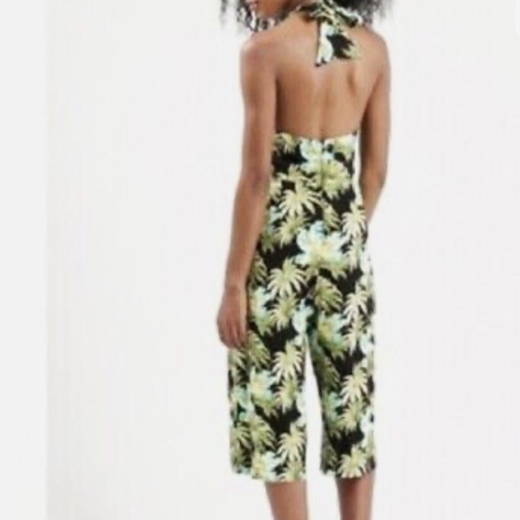 TopShop Tropical Halter Jumpsuit - Picture 3 of 14